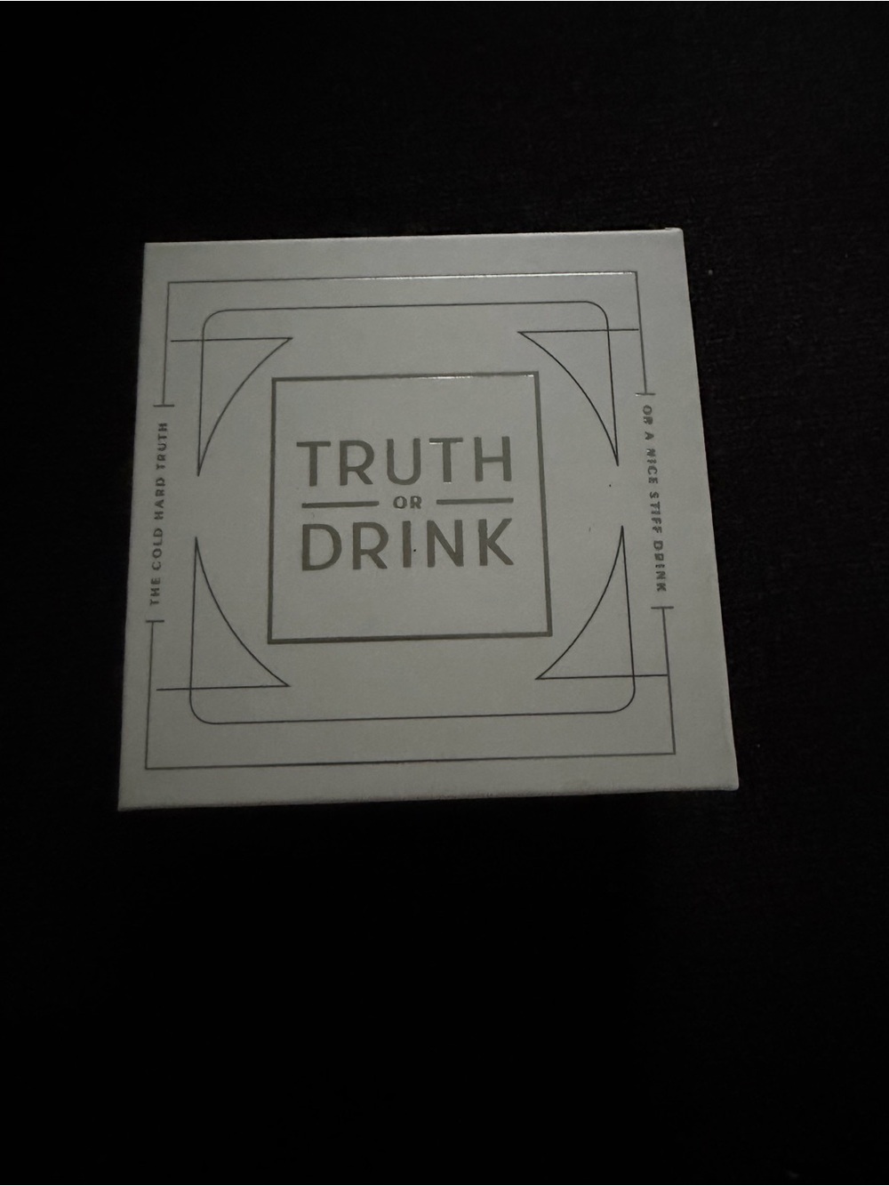 Truth or Drink Card Game - White Box